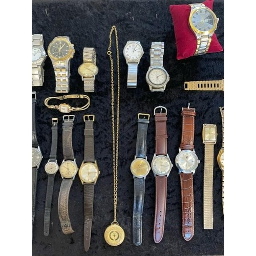 386 - Collection of Ladies & Gentlemen's Wristwatches, leather and bracelet straps, various makes and styl... 