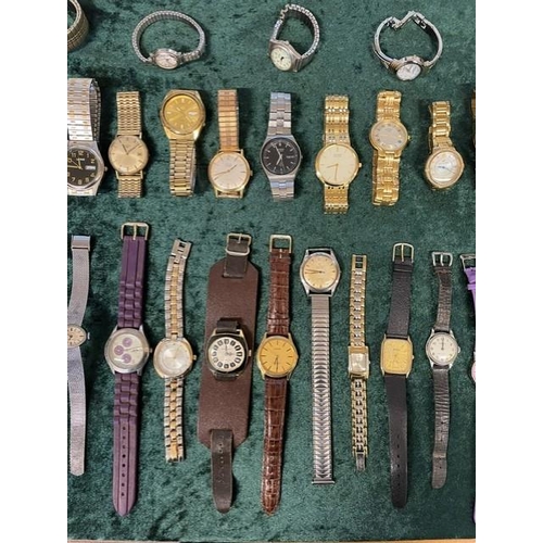 451 - Collection of Ladies & Gentlemen's Wristwatches, leather and bracelet straps, various makes and styl... 