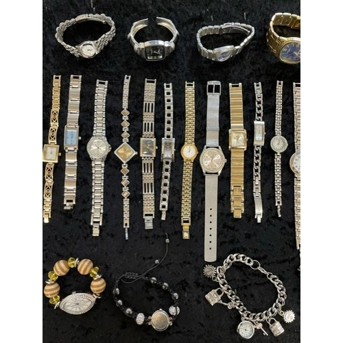 455A - Collection of Ladies Fashion Wristwatches, all fitted with new batteries and in working order, all b... 