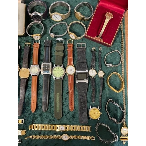 456 - Collection of Ladies & Gentlemen's Wristwatches, bracelet and leather straps, various makes includin... 