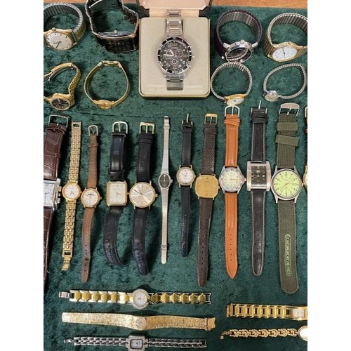 456 - Collection of Ladies & Gentlemen's Wristwatches, bracelet and leather straps, various makes includin... 