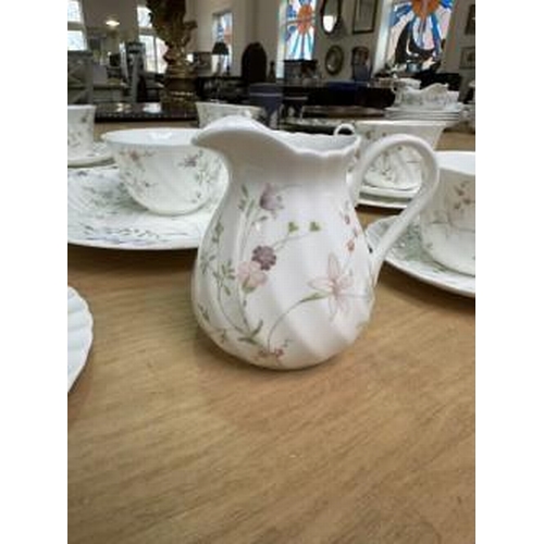 592 - Wedgwood 'Campion' Afternoon Tea Set, comprising six cups, saucers and side plates, a milk jug and s... 