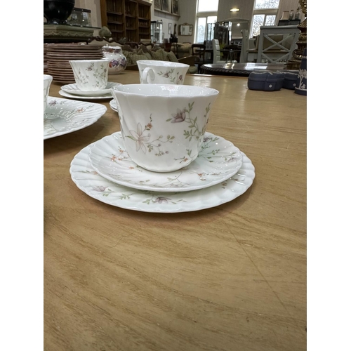 592 - Wedgwood 'Campion' Afternoon Tea Set, comprising six cups, saucers and side plates, a milk jug and s... 