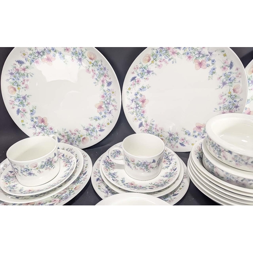 710 - Wedgwood Tea Service 'Angela'.  Numbered R4648.  61 pieces in total, comprising six tea cups, saucer... 