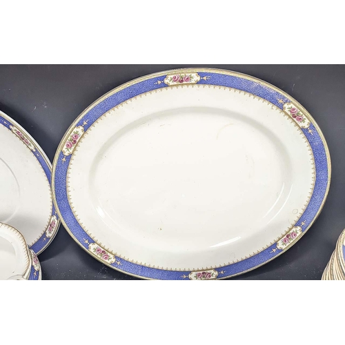 720 - Vintage Allernton's China Dinner Service, comprises assorted lidded vegetable dishes, platter, bowls... 