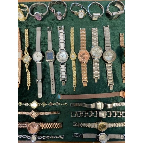 452A - Collection of Ladies Fashion Wristwatches, all fitted with new batteries and in working order, brace... 