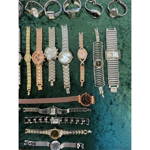 452A - Collection of Ladies Fashion Wristwatches, all fitted with new batteries and in working order, brace... 