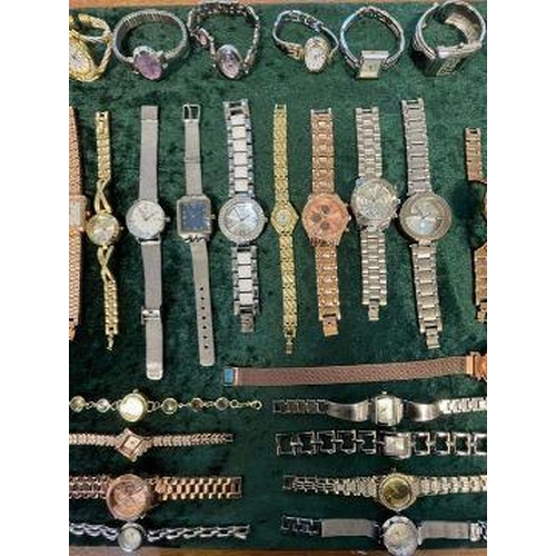 363A - Collection of Ladies Fashion Wristwatches, all fitted with new batteries and in working order, brace... 