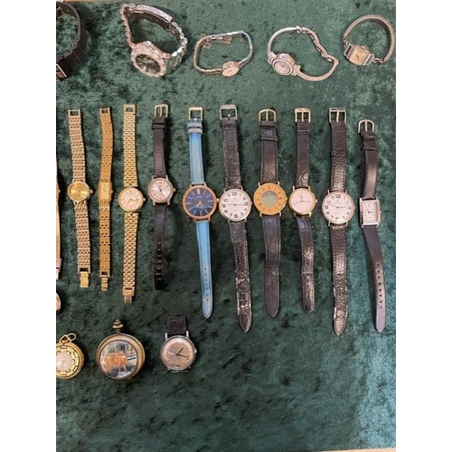 399 - Bag of Assorted Ladies & Gentlemen's Wristwatches, leather and bracelet straps, assorted designs and... 