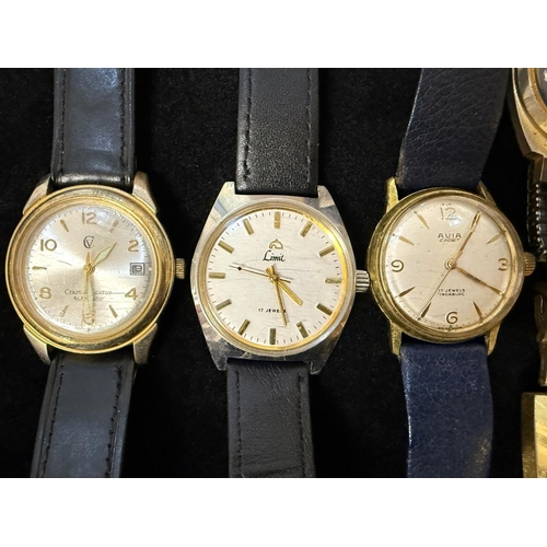 402A - Collection of Gentlemen's Quality Wristwatches, various makes, leather and bracelet straps, all work... 