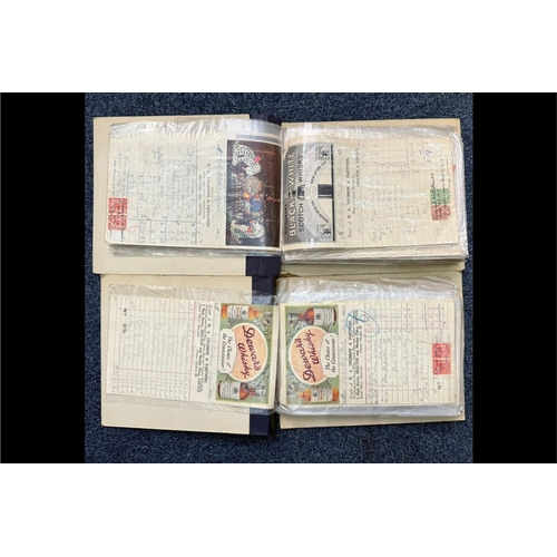 1389 - Stamp Interest - Ephemera.  Two albums of commercial receipts, etc., from the 1920's.