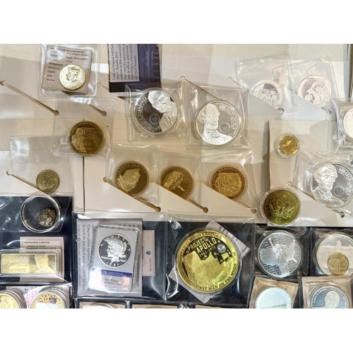 419 - Box of Assorted Coins, to include USA 20 Dollar, JFK Liberty coin, large collection of Barack Obama ... 