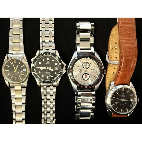 461 - Gent's Fashion Watches, four in total, three bracelet straps and one leather.