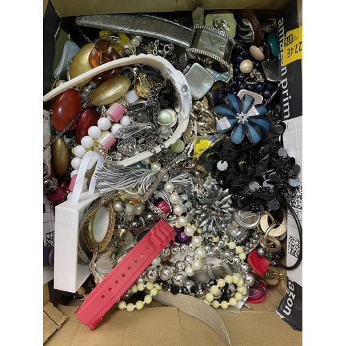 473 - Costume Jewellery. Large Collection to be Sorted, Includes Beads, Watches etc.