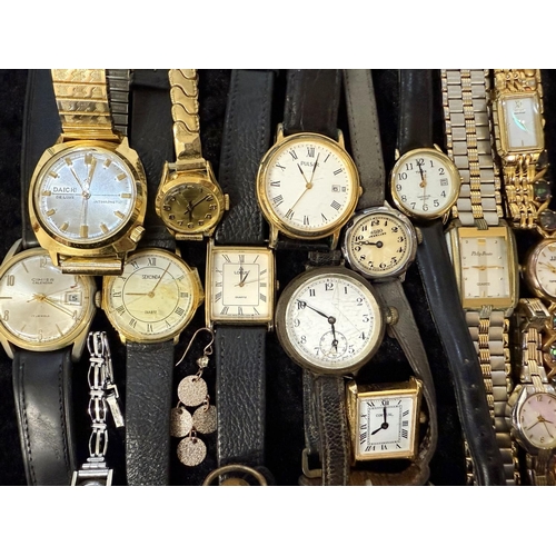 483 - Collection of Gentlemen's & Ladies Wristwatches, leather and bracelet straps, various makes includin... 