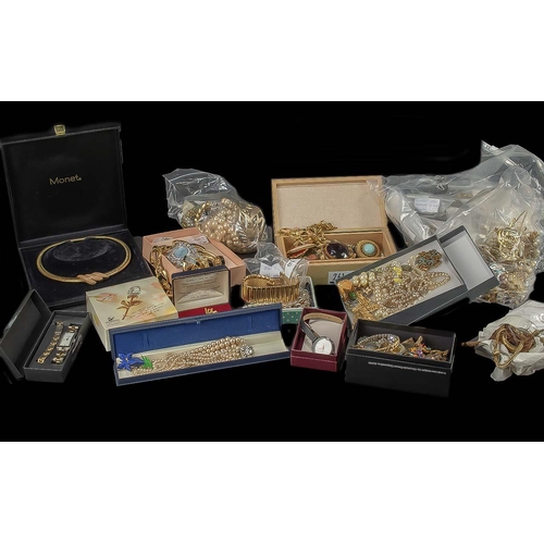 467A - Large Collection of Vintage Quality Costume Jewellery, including Trifari, Monet, Napier, D'orlan, Sp... 