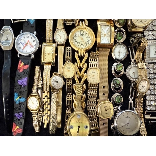 471 - Collection of Ladies & Gentlemen's Wristwatches, leather and bracelet straps, assorted designs and m... 