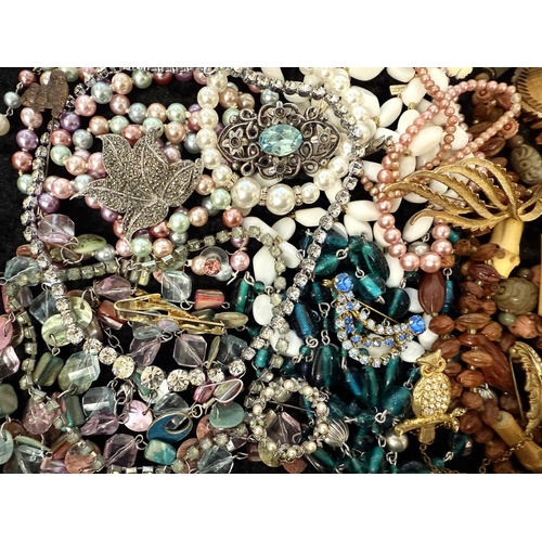 472 - Collection of Costume Jewellery, comprising pearls, beads, chains, brooches, earrings, pendants, etc... 