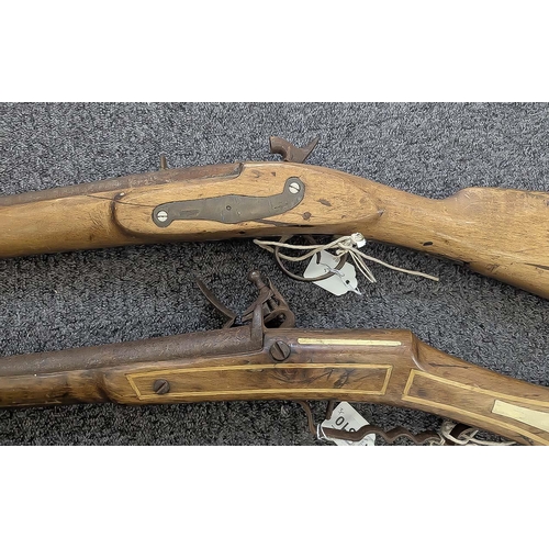 1310 - Two 19th Century Rifles, both in need of restoration, display purposes only.