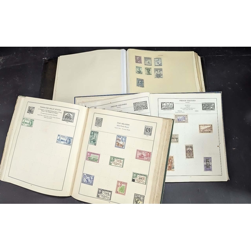 1413A - Stamp Interest - Collection of Three Stamp Albums, comprising a Strand Stamp Album with worldwide st... 