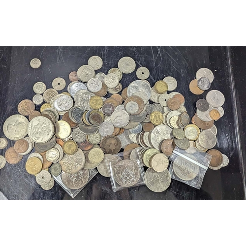 1419 - Bag of Mixed Coins & Some Commemorative Coins, Various Denominations.