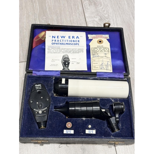 1442A - Medical Interest. Collection of Vintage Doctor's Equipment. Comprises 1/ New Era Practitioner Ophtha... 