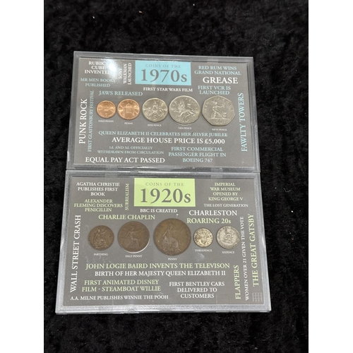 1460A - Good Collection of Coin Sets. Includes The Penny Farthing, Olympics, Churchill, Art Deco, Wall Stree... 