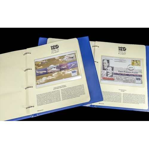 1461 - 100 Years of Flight, two albums containing first day covers, history of flight, together with a Conc... 