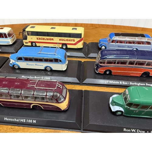 1499 - Collection of Die Cast Models, Buses, etc.  Two large boxes of diecast models.