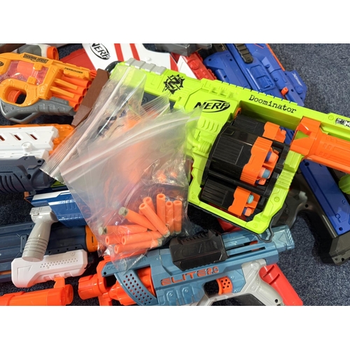 1506 - Two Boxes of Pump Action Toy Guns, Nerf, etc.  Great fun for the children!