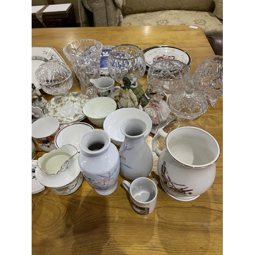 1563 - Three Boxes of Assorted Porcelain &  Glassware, to include Royal Standard tea set, jugs, various fig... 