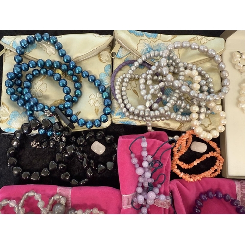 452 - Collection of Honora Collection & Lola Rose Beads & Pearls, mostly with named gift bags/boxes.  Good... 