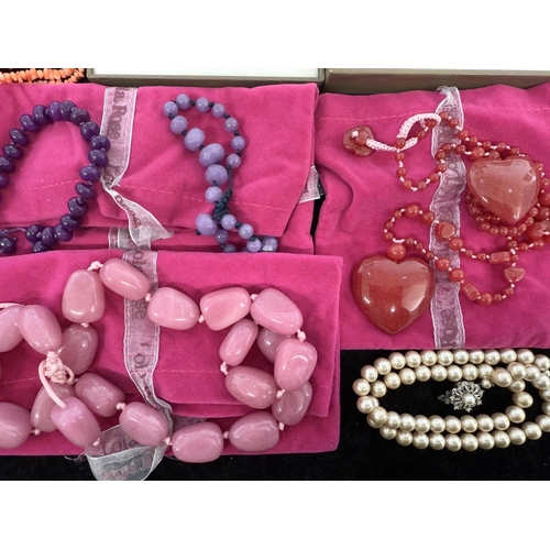 452 - Collection of Honora Collection & Lola Rose Beads & Pearls, mostly with named gift bags/boxes.  Good... 