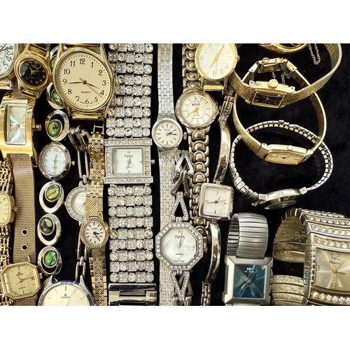 471 - Collection of Ladies & Gentlemen's Wristwatches, leather and bracelet straps, assorted designs and m... 