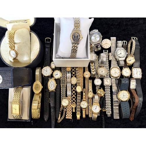 484 - Collection of Ladies & Gentlemen's Wristwatches, leather and bracelet straps, various makes and desi... 