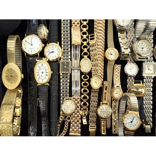 484 - Collection of Ladies & Gentlemen's Wristwatches, leather and bracelet straps, various makes and desi... 