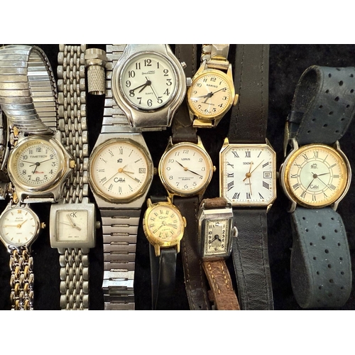 484 - Collection of Ladies & Gentlemen's Wristwatches, leather and bracelet straps, various makes and desi... 