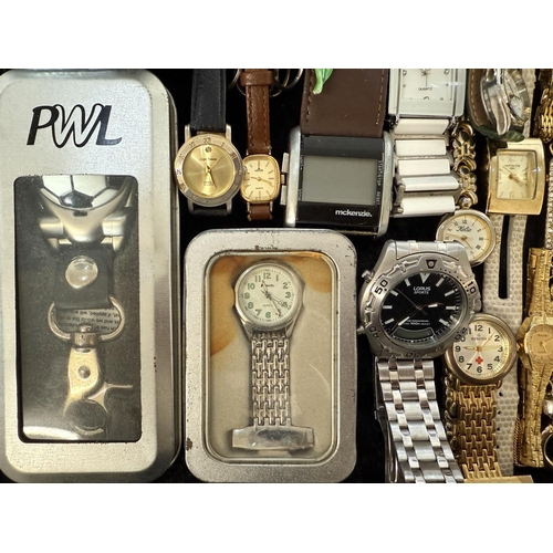 485 - Collection of Ladies & Gentlemen's Wristwatches, leather and bracelet straps, various makes and desi... 