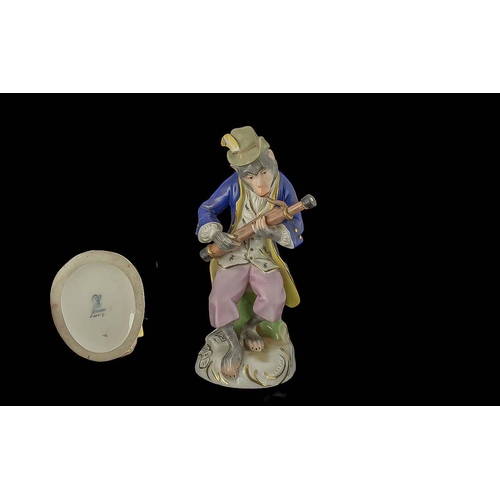 558 - A Fine Collection of Assorted Hand Painted Porcelain 19th Century Monkey Band Figures, Various Facto... 