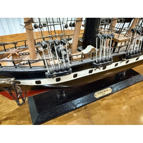 1514 - Two Model Ships, comprising the SS Great Britain 1845. A high quality replica and the first ocean cl... 