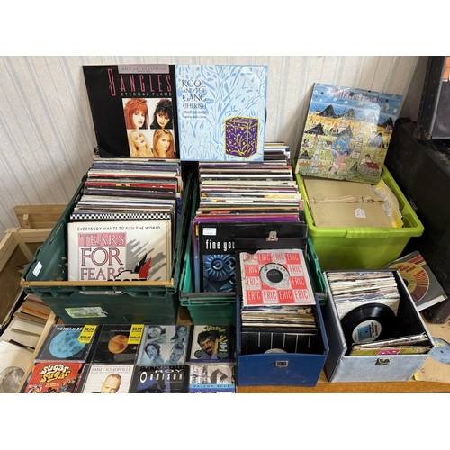 1496 - Large Quantity - Lifetime Collection - Of Records & CDs, to include approx. 1500 singless, 100 LPs, ... 