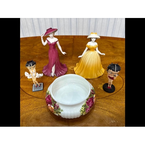 660 - Small Collection of Porcelain Items, to include Coalport 'Debutante Abbie' and 'Debutante Gina', Roy... 