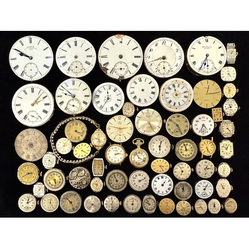 Collection of Watch Faces & Pocket Watch Faces, various makes, ideal ...