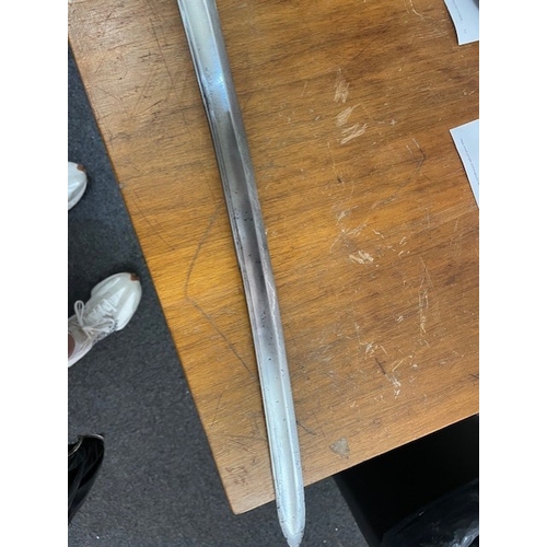 1303 - American Civil War, Rare Heavy Cavalry Sword And Scabbard, marked For J Ames mfg co Chicopee, Also M... 