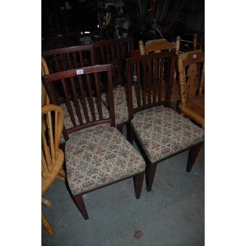 117 - Set of 4 dining chairs