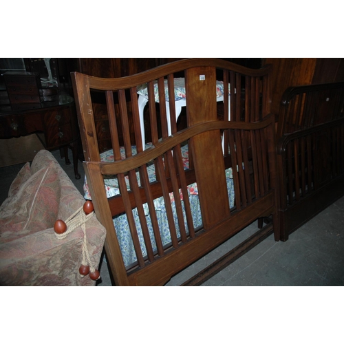 118 - Mahogany double bed frame