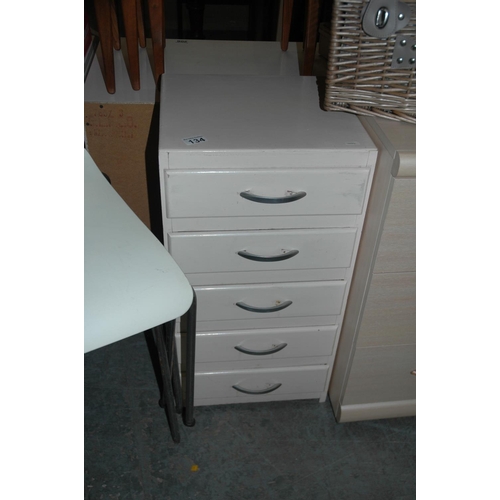 134 - Painted chest of drawers