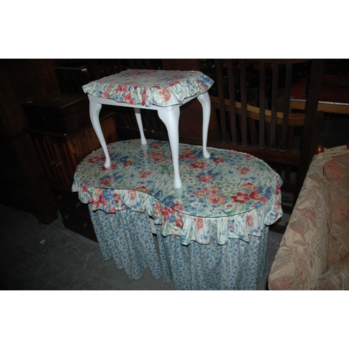 145 - Dressing table & stool