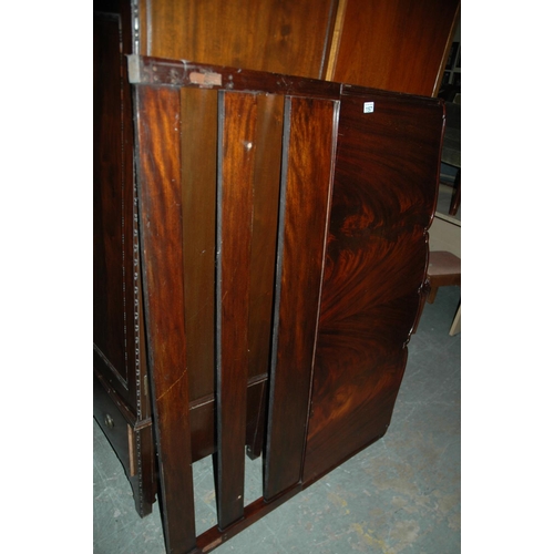 157 - Mahogany double headboard