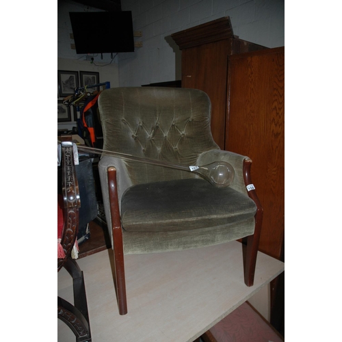 164 - Buttoned armchair